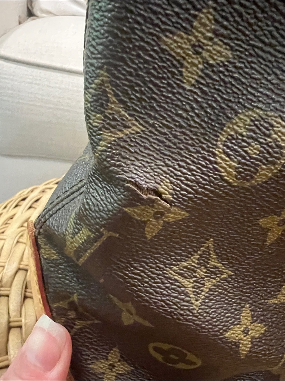 Louis Vuitton Cabas Mezzo Monogram Shoulder Tote - Picture 6 of 16